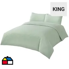 HOMY - Funda de Plumón King Cationic Verde