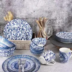 undefined - Combo 2 Juego de Loza Mykonos  + Capri 8 personas en total