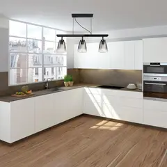 JUST HOME COLLECTION - Lámpara Colgante Tunic 3 Luces Metal Negro