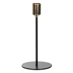 JUST HOME COLLECTION - Portavela Metálico Minimalista 18 Cm Decorativo Hogar