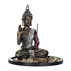 JUST HOME COLLECTION - Buda Tai Negra Dorada 21x20 cm