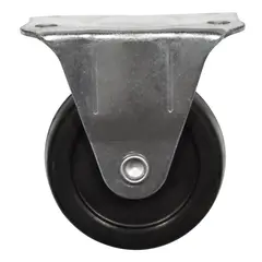 FIXSER - Rueda negra fija 1-1/2 pulgada