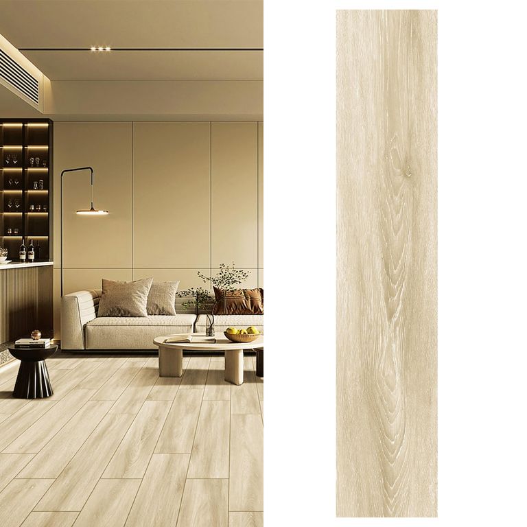 Porcelanato 20x100 cm Woody Wash Café 1 m2