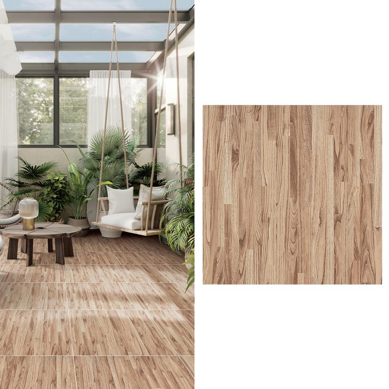 Gres Porcelánico 60x60 cm Woody Stick Café 1.44 m2