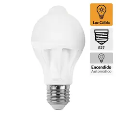 DAIRU - Ampolleta Led Sensor Movimiento 9 W E27 806 lm Luz Cálida