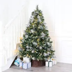 DEAR SANTA - Árbol de Navidad 930 Ramas 330 Luces126 x 180 cm Verde