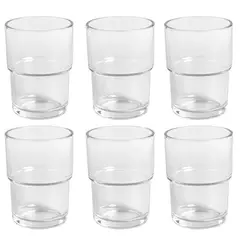 CASA BONITA - Set 6 vasos de vidrio 430 ml