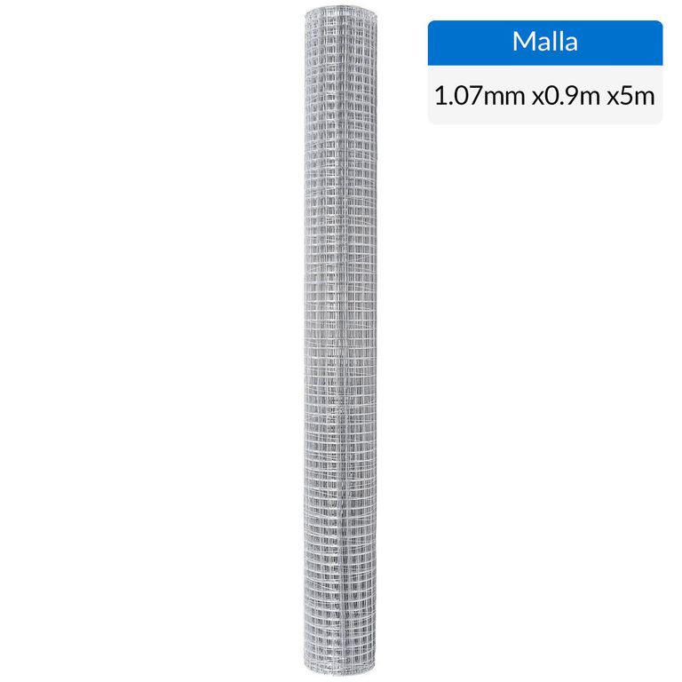 0.9x5m Malla 3/4" soldada galvanizada
