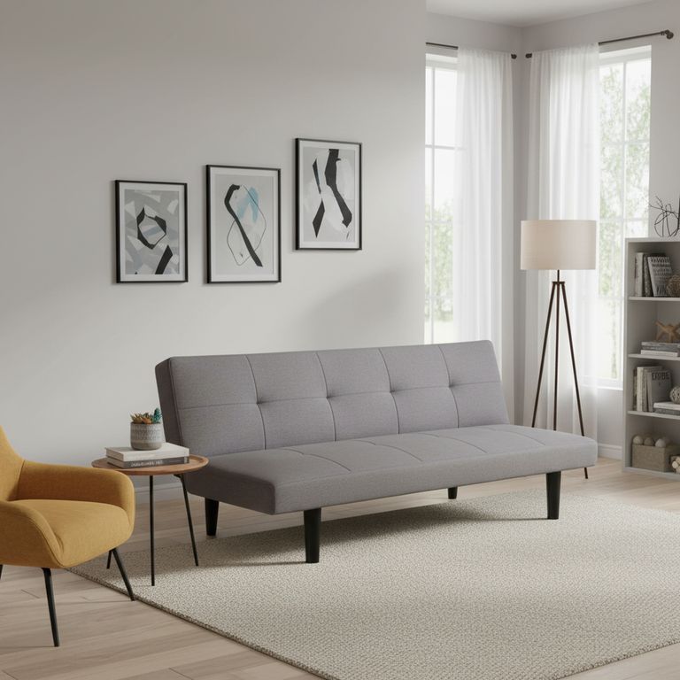 Futón Sammy Gris 170x38x68 cm