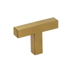 FIXSER - Pomo 10x30 mm acero inoxidable oro mate GS