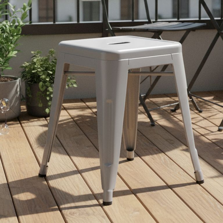 Piso Apilable Tolix Gris 46x30.5x30.5 cm