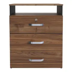 JUST HOME COLLECTION - Cómoda 3 Cajón(es) Gales 60x80x36.3 cm Wengue