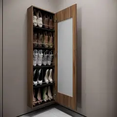 JUST HOME COLLECTION - Zapatera Aglomerado 5 Nivel(es) 47.6x156x17.3 cm Gales/Wengué