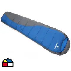 KLIMBER - Saco de Dormir Momia C-Gorro momia Turquesa; Gris