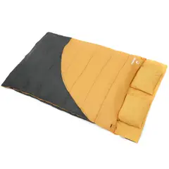 KLIMBER - Saco de Dormir Recto Doble Naranja; Gris