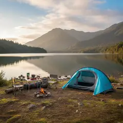 KLIMBER - Carpa Camping Vesubio 2 Personas Azul
