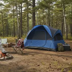 KLIMBER - Carpa Camping Mayon 6 Personas Azul