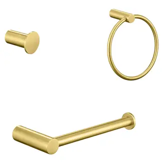 SENSI DACQUA - Set De Accesorios Baño 3 Piezas Inoxidable