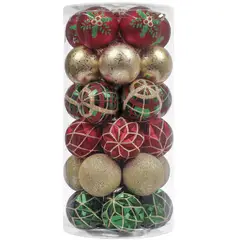 DEAR SANTA - Set 30 esferas 6 cm multicolor