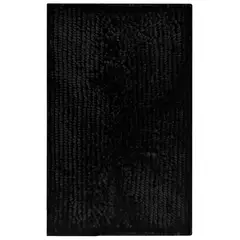 JUST HOME COLLECTION - Piso de Baño Brilliance 45x70 cm Poliéster Negro