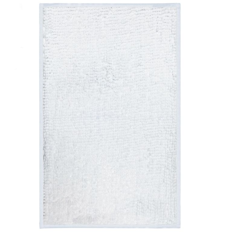 Piso de Baño Brilliance 45x70 cm Poliéster Blanco