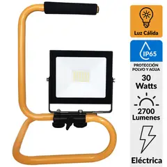 HALUX - Luz de Trabajo Led 30 W IP65 2700 lm Luz Cálida