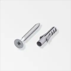 ALFER - Kit Montaje Riel Angosto Acero