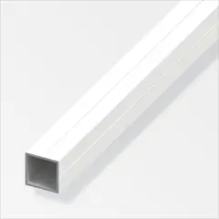 ALFER - Tubo cuadrado 23.5 mm blanco