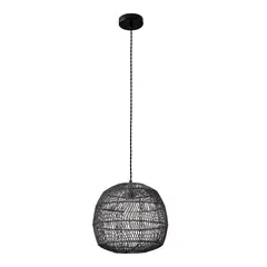 JUST HOME COLLECTION - Lámpara Colgar Natali 1 Luz E27 Negro