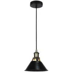 JUST HOME COLLECTION - Lámpara Colgante Metal Negro 30 W 18 cm