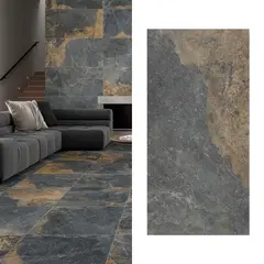 STN - Porcelanato 60x120 cm Strato Natural Óxido Gris 1.44 m2