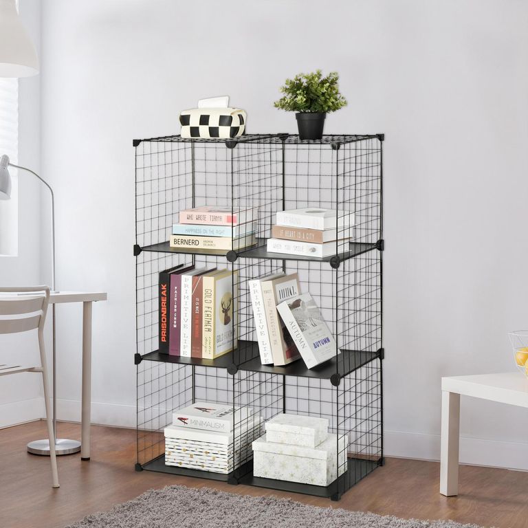 Organizador 6 Cubos 71x107x36 cm Negro