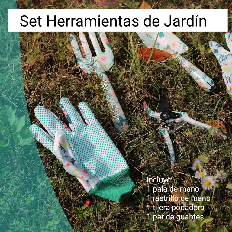 Set de Jardinería y Playa Infantil ✓ Completo set para jugar con arena, tierra o agua ✓ Incluye bolso organizador con asas para transportar fácilmente ✓ Herramientas con mangos de madera