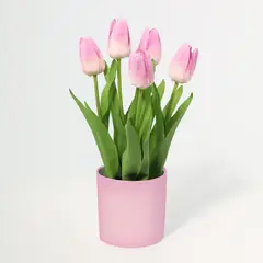JUST HOME COLLECTION - Planta Artificial Tulipan 36 cm Rosado
