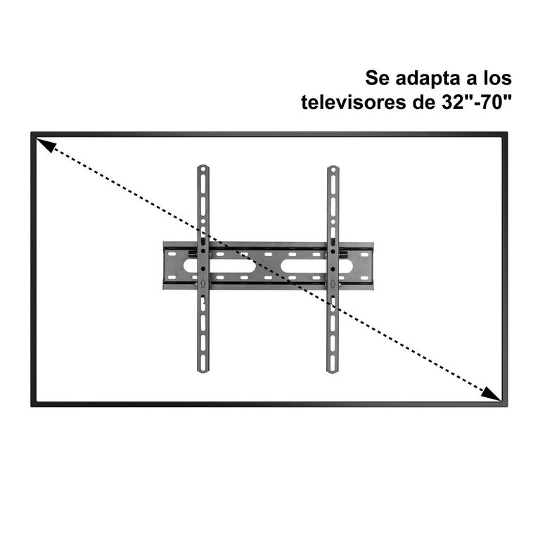 Soporte Reclinable TV 70 " Empotrado