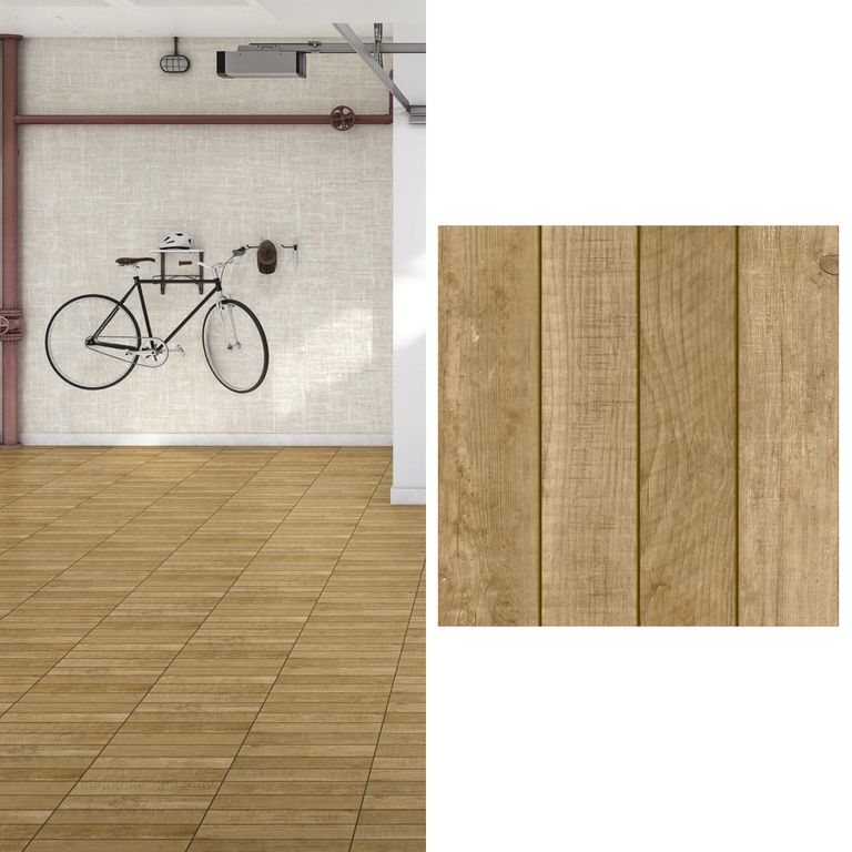 茶掛 HOLZTEK - Cerámica 62x62 cm Garden Plus Café 2.32 m2 | Ofertitas