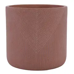 JUST HOME COLLECTION - Macetero de Cemento 24x24 cm Terracota