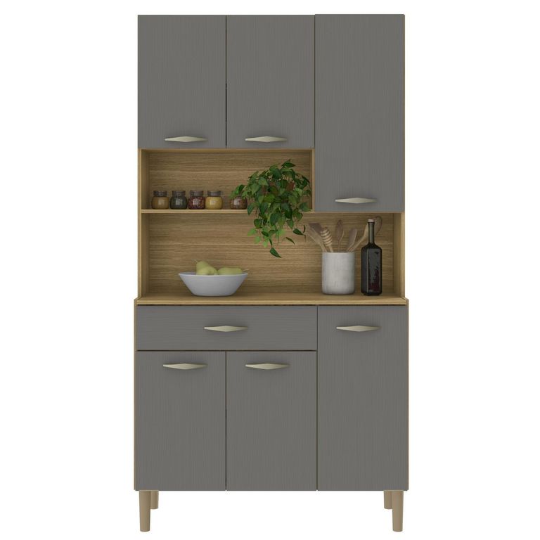Kit Mueble Cocina Apolo 6 Puertas 1 Cajón 174X91 Cm Parana