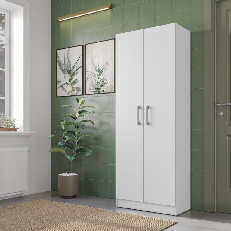 Despensa 2 puertas Blanco 162x61x32 cm
