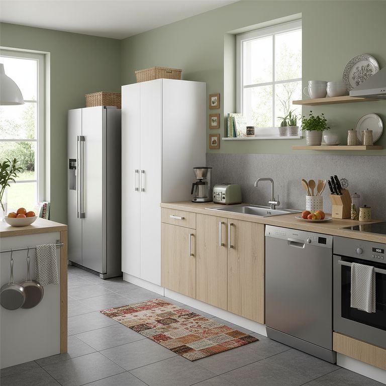 Despensa 2 puertas Blanco 162x61x32 cm