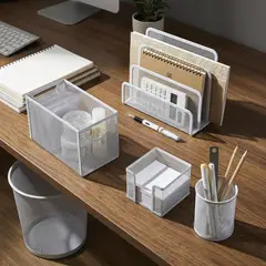 JUST HOME COLLECTION - Set Organizador De Escritorio Oficina 5 Piezas