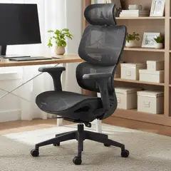 JUST HOME COLLECTION - Silla Escritorio Ergonómica Belisa Black