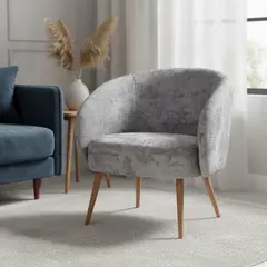 JUST HOME COLLECTION - Poltrona PERMA Gris 73x68x70 cm