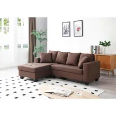 JUST HOME COLLECTION - Seccional Palmas Café 213x146x85 cm