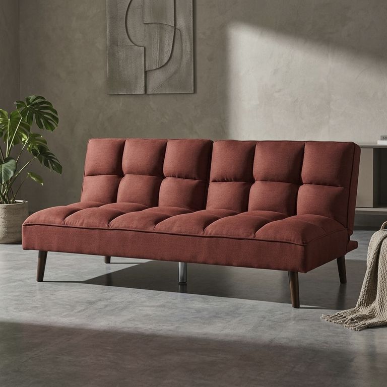 Futón Artfort Rojo oscuro 182x115x86 cm