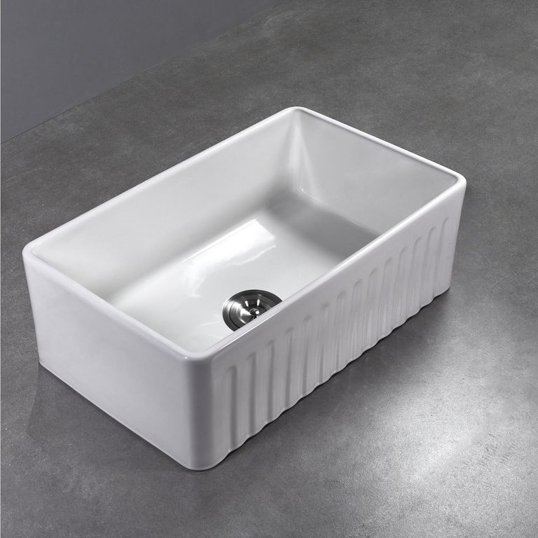 Lavaplatos 1 Cubeta(s) 76x25.5x46 cm Cerámica