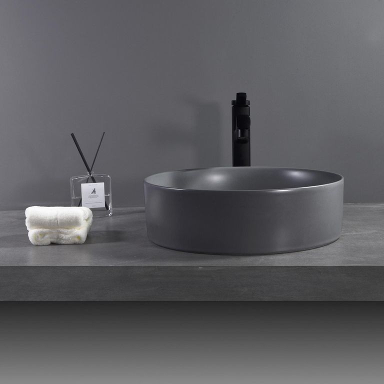 Lavamanos Forma Redonda Porcelana 40x12x40 cm