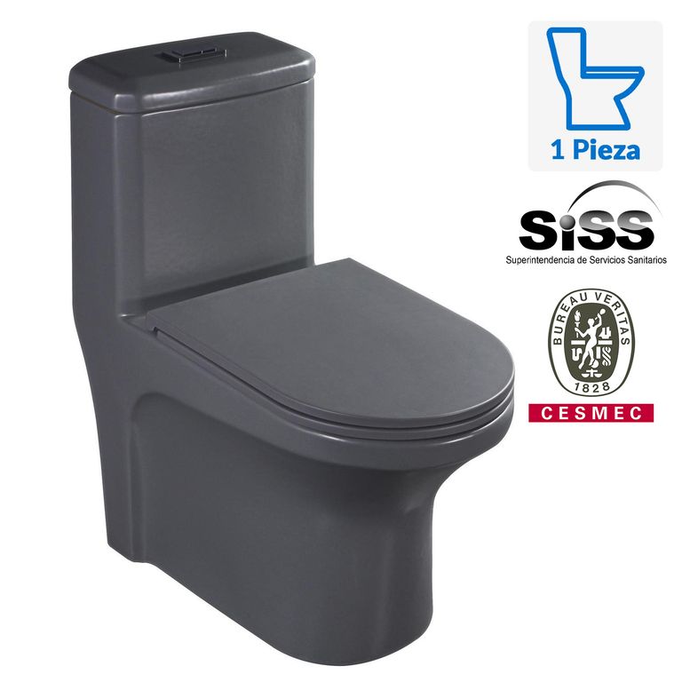 Sanitario One Piece a Piso 30,5 cm 7 Litros Roma