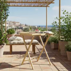 JUST HOME COLLECTION - Mesa bandeja plegable bambú