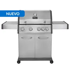 MR BEEF - Parrilla a Gas Expert 4 Quemadores 1 Quemador Lateral